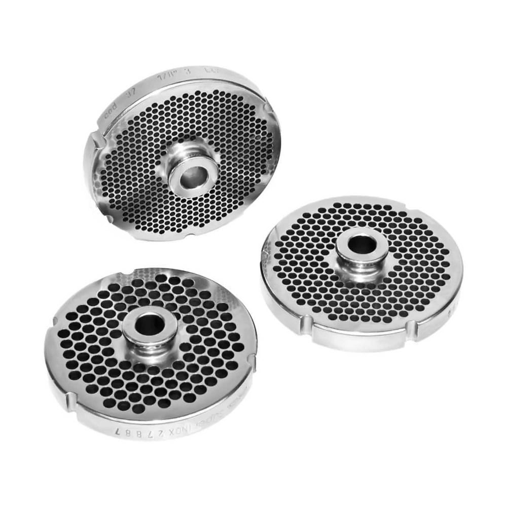 Meat mincer plate.